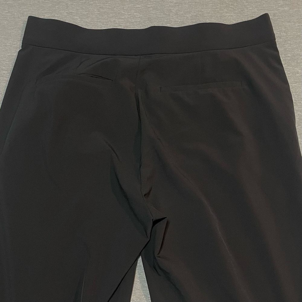 Athleta Tribeca Crop Pants Black Size 6 Wide Leg Travel Workwear Stretch - Picture 9 of 15